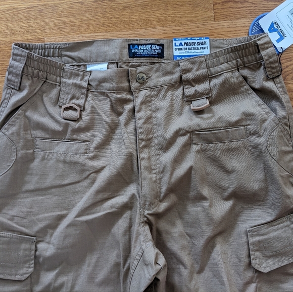 LA Police Gear Tactical Pants 36 34 elastic waist Basic Operator coyote … - Picture 4 of 6